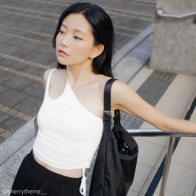 上衣 背心 無袖 2色網紅氣質法式高領無袖背心男設計感時髦無袖上衣高級髮型師潮-潮流精選 歷史價格詳細信息