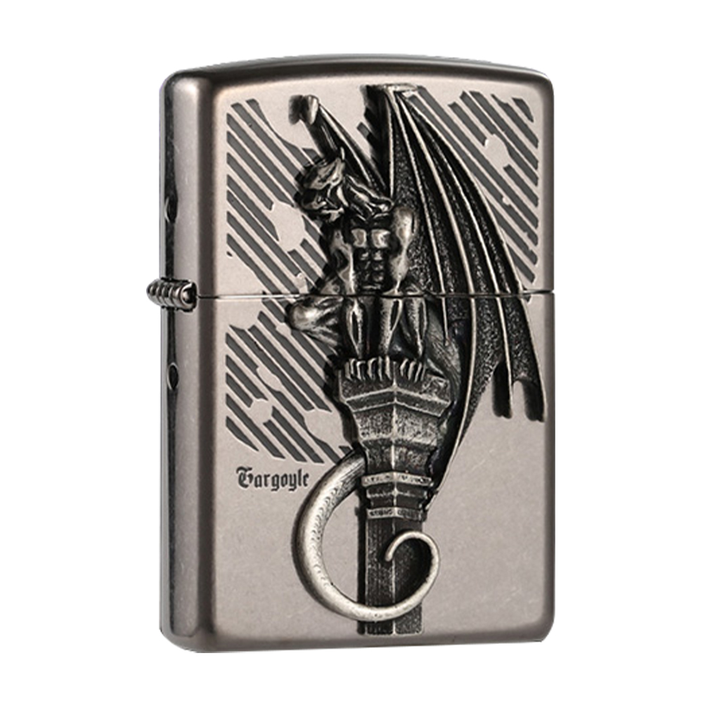 ZIPPO 石像鬼雕像防風打火機 韓國設計 ZA-1-81A 歷史價格詳細信息