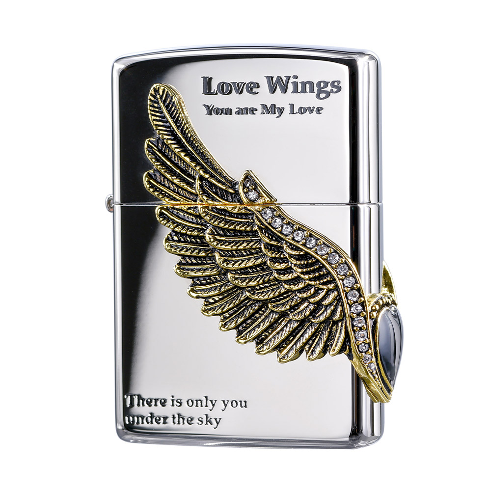 ZIPPO 愛情之翼(黑冰)防風打火機 韓國設機 ZA-1-16A 歷史價格詳細信息
