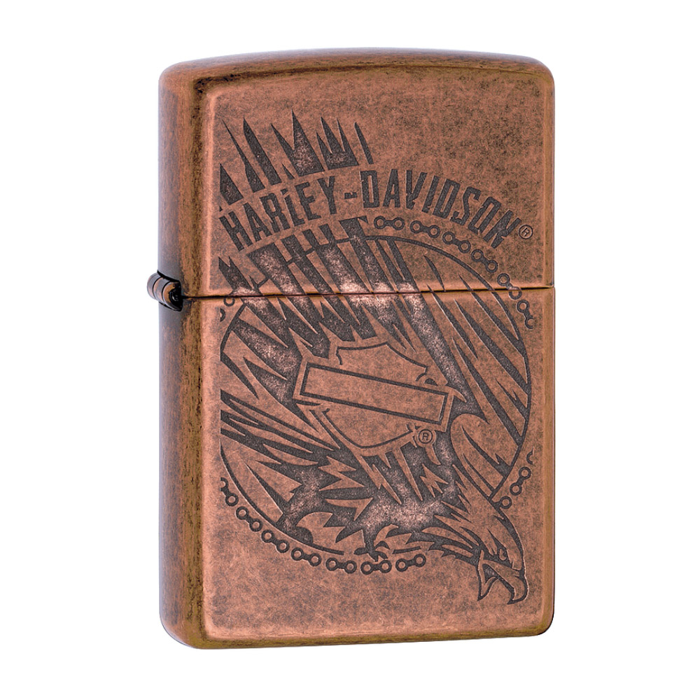 ZIPPO Harley Davidson 經典哈雷徽章(花紗亮黑)防風打火機 歷史價格詳細信息