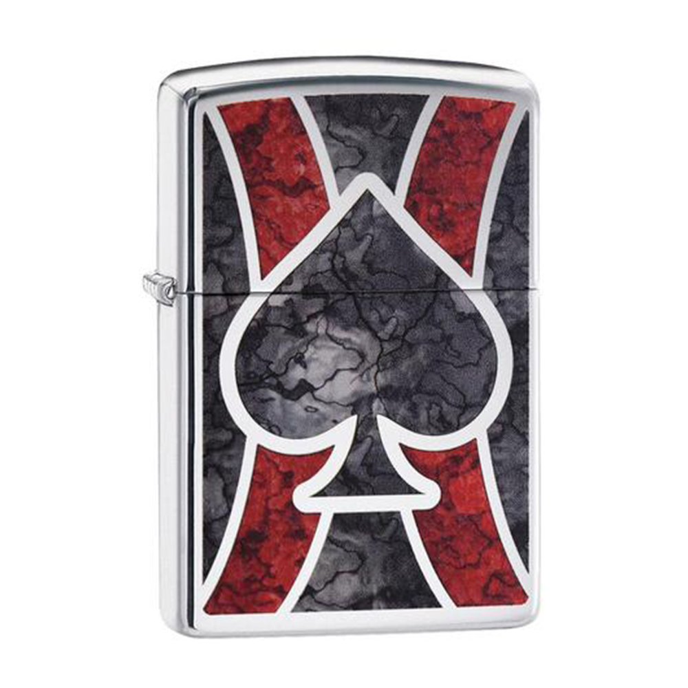 ZIPPO 迷幻紅黑桃A防風打火機 美國設計 28952 歷史價格詳細信息