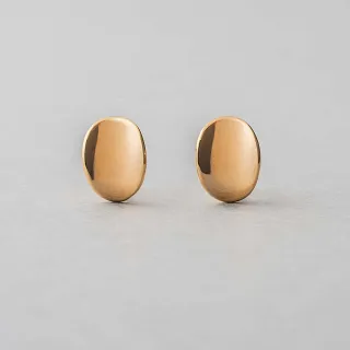 【ete】簡約摩登綿延耳釦(鉑金色 金色 米金色) 歷史價格詳細信息