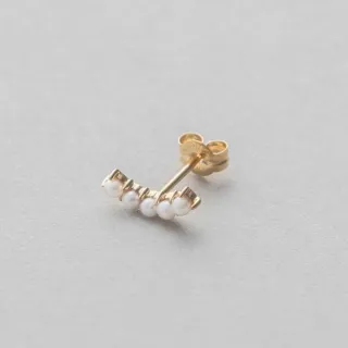 【ete】K10YG 珍珠垂墜美式耳環(金色) 歷史價格詳細信息