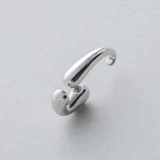 【ete】Flow Pierce 摩登流線耳針耳環 S(銀色) 歷史價格詳細信息