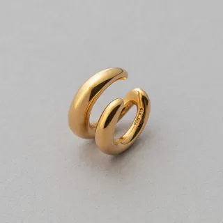 【ete】簡約摩登綿延耳釦(鉑金色 金色 米金色) 歷史價格詳細信息