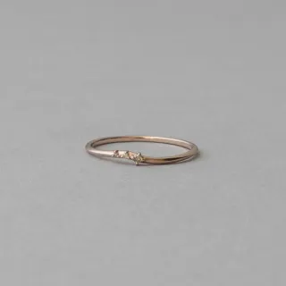 【ete】K10MPG 簡約方圈形單耳環(粉霧金色) 歷史價格詳細信息