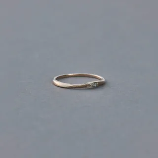 【ete】K10MPG 簡約方圈形單耳環(粉霧金色) 歷史價格詳細信息