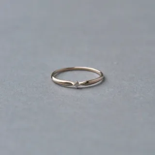 【ete】K10MPG 簡約方圈形單耳環(粉霧金色) 歷史價格詳細信息