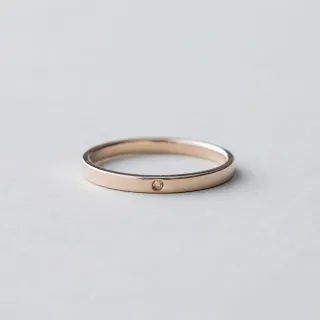 【ete】K10MPG 簡約方圈形單耳環(粉霧金色) 歷史價格詳細信息