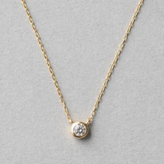 【ete】K18 經典單鑽包鑲鑽石手鍊-0.10ct(金色 玫瑰金色) 歷史價格詳細信息