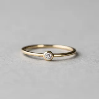 【ete】K18 經典單鑽包鑲鑽石手鍊-0.10ct(金色 玫瑰金色) 歷史價格詳細信息