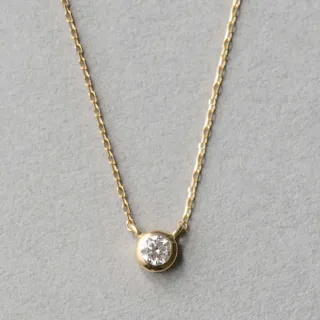 【ete】K18 經典單鑽包鑲鑽石手鍊-0.10ct(金色 玫瑰金色) 歷史價格詳細信息