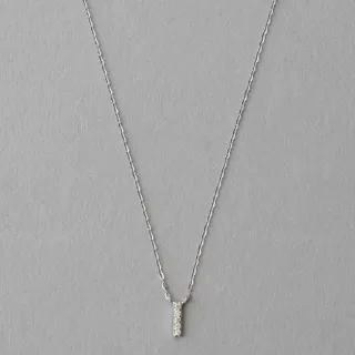 【ete】K10WG 層疊閃耀I字鑽石項鍊(白金色) 價格比較,價格查詢,歷史價格詳細信息