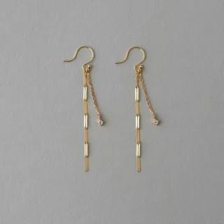 【ete】搖曳長鍊珍珠C型夾式耳環(玫瑰金色) 歷史價格詳細信息