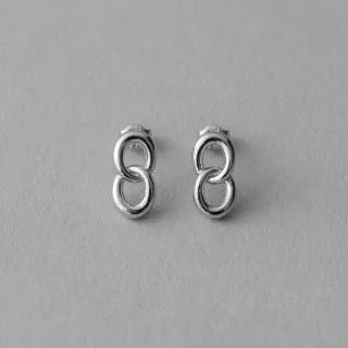 【ete】簡約摩登綿延耳釦(鉑金色 金色 米金色) 歷史價格詳細信息