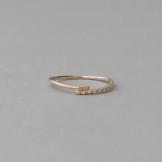 【ete】K18YG 層疊扭轉波紋戒指(金色) 歷史價格詳細信息