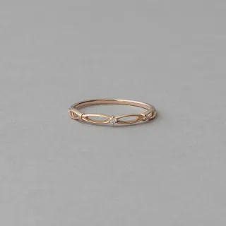 【ete】K18YG 層疊扭轉波紋戒指(金色) 歷史價格詳細信息