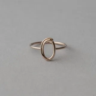 【ete】K10MPG 簡約方圈形單耳環(粉霧金色) 歷史價格詳細信息