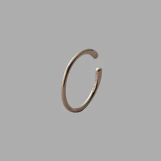 【ete】K10MPG 簡約方圈形單耳環(粉霧金色) 歷史價格詳細信息