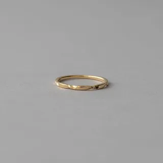 【ete】K18YG 層疊扭轉波紋戒指(金色) 歷史價格詳細信息