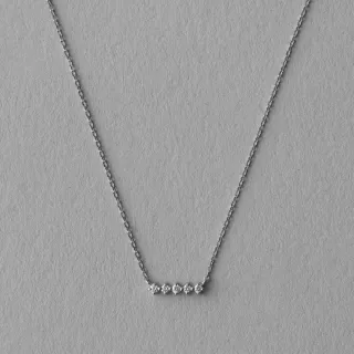 【ete】PT900 閃耀5鑽包鑲手鍊(鉑金色) 歷史價格詳細信息