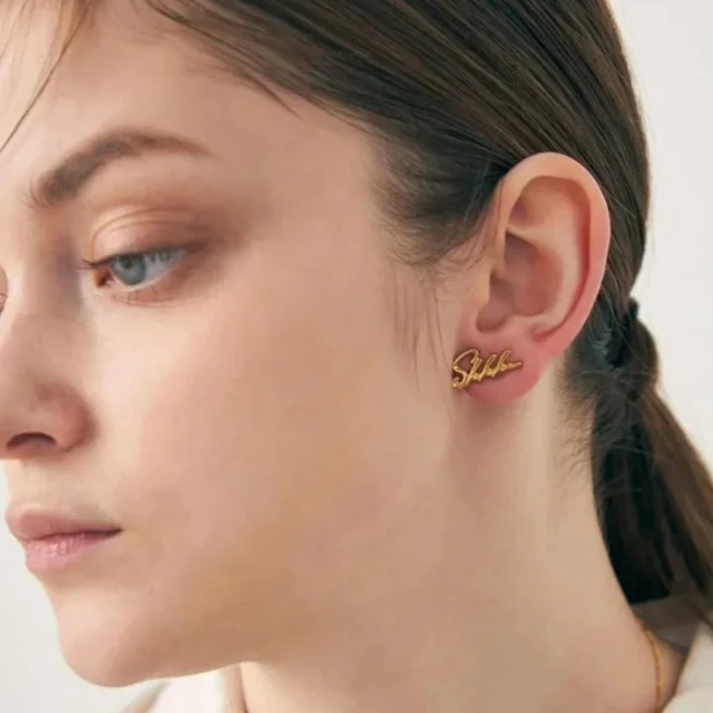 【ete】Ear Clip 悄悄話 understood 長形夾式耳釦(金色) 歷史價格詳細信息
