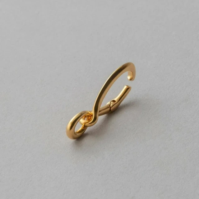 【ete】Cuff Earring 摩登圓潤月亮耳釦耳環 S(銀色) 歷史價格詳細信息