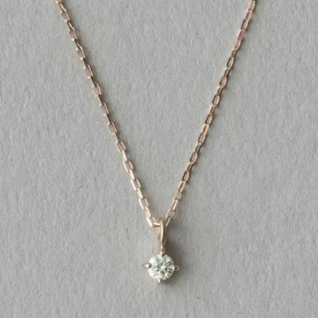 【ete】K10MPG 層疊花蕾鑽石項鍊(粉霧金色) 歷史價格詳細信息