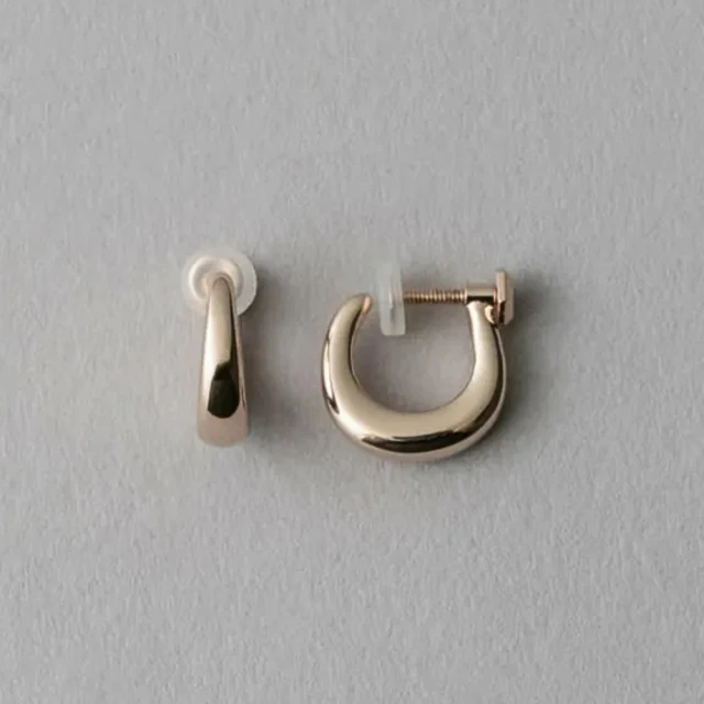 【ete】簡約摩登綿延耳釦(鉑金色 金色 米金色) 歷史價格詳細信息