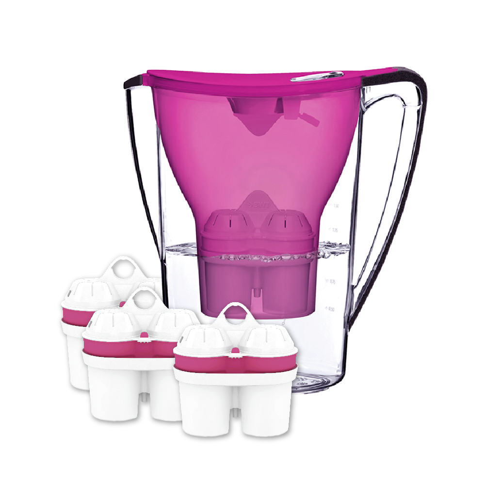 【BWT 德國倍世】2.6L樂樂濾水壺 鎂離子+超軟水1壺4芯組(超值組 歐洲原裝進口) 歷史價格詳細信息