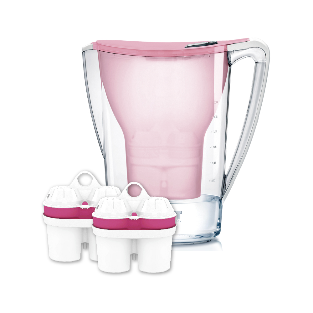 【BWT 德國倍世】2.6L樂樂濾水壺 鎂離子+超軟水1壺4芯組(超值組 歐洲原裝進口) 歷史價格詳細信息