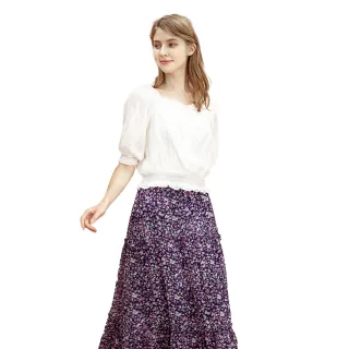 【IRIS 艾莉詩】荷葉領棉質上衣-2色(42922) 歷史價格詳細信息