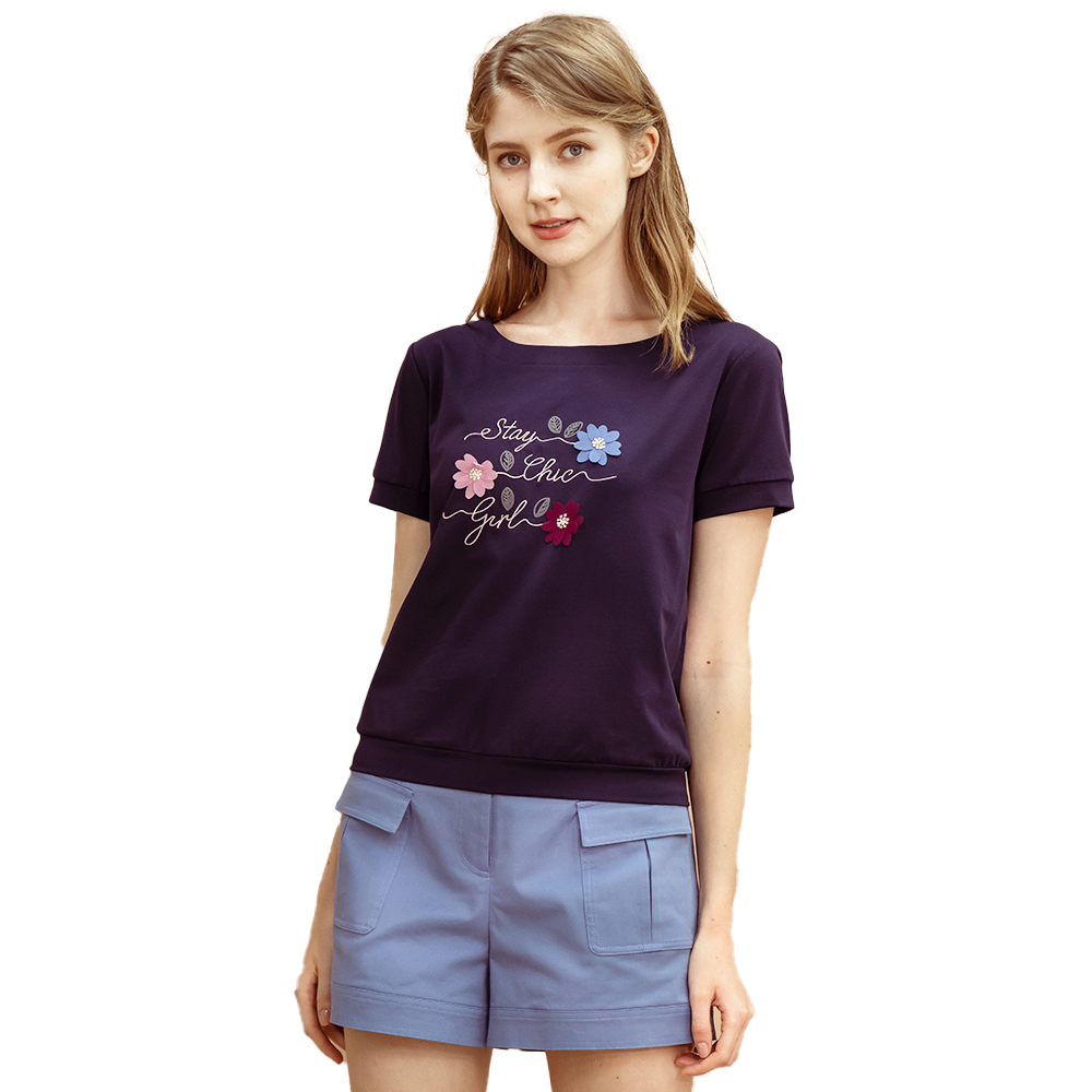 【Iris Girls 艾莉詩】花海刺繡棉質上衣-2色(35907) 歷史價格詳細信息
