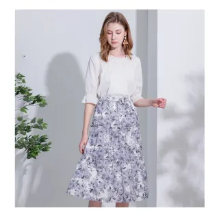 【IRIS 艾莉詩】水彩暈染印花方領上衣(32160) 歷史價格詳細信息