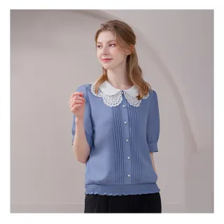 Iris Girls 艾莉詩 刺繡領五分袖上衣-白色(11175) 歷史價格詳細信息