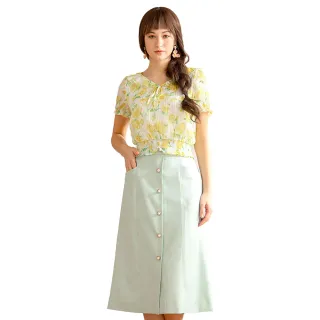 【IRIS 艾莉詩】日光黃質感印花裙(32208) 歷史價格詳細信息