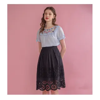 【Iris Girls 艾莉詩】花海刺繡棉質上衣-2色(35907) 歷史價格詳細信息