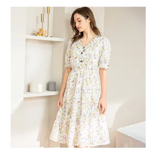 【IRIS 艾莉詩】水彩暈染印花方領上衣(32160) 歷史價格詳細信息