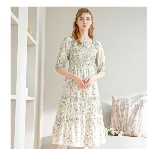 【IRIS 艾莉詩】水彩暈染印花方領上衣(32160) 歷史價格詳細信息