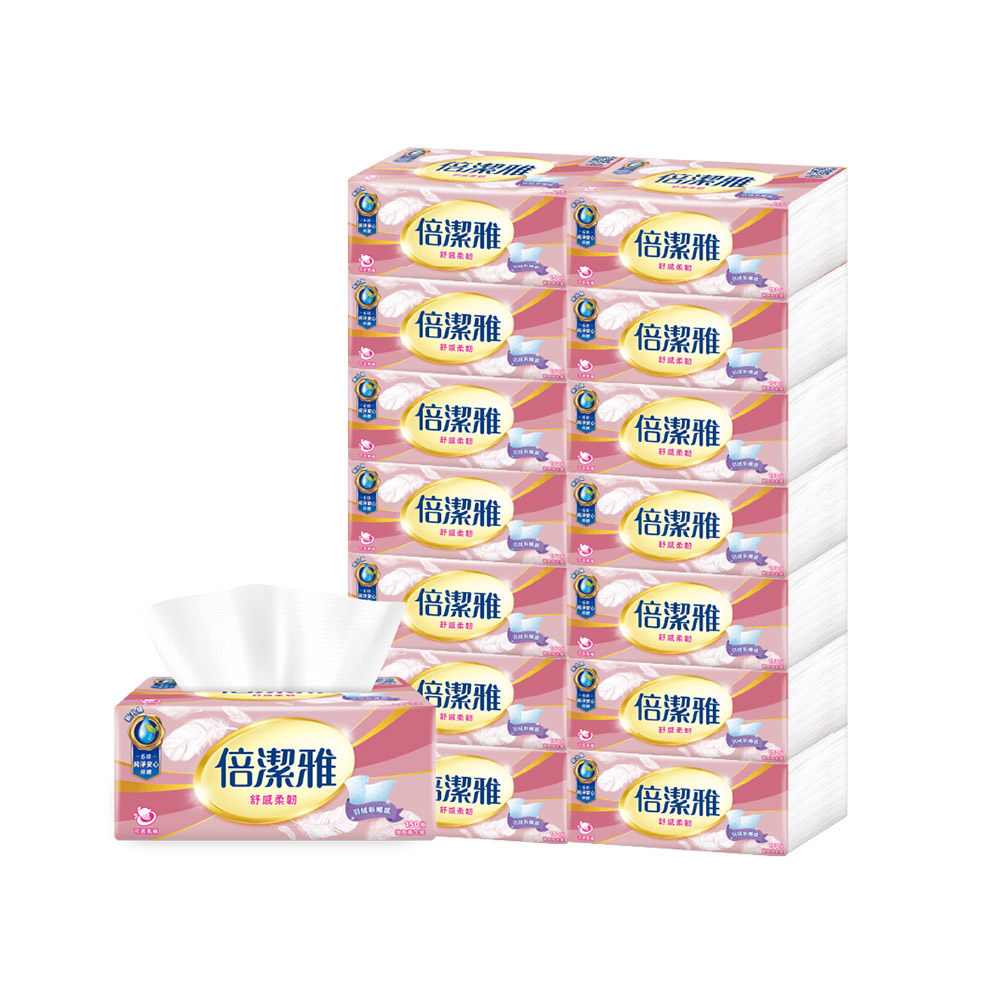 倍潔雅舒膚柔感抽取式衛生紙(150 抽x12包x6袋)/箱  現貨 蝦皮直送 歷史價格詳細信息