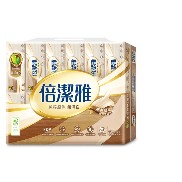 倍潔雅純粹Pure無漂白捲筒衛生紙300組12入6袋/箱 歷史價格詳細信息