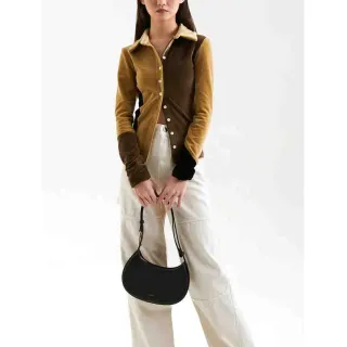 【彎月包】高檔時尚真皮淑女氣質優雅手提包肩背包彎月包 歷史價格詳細信息