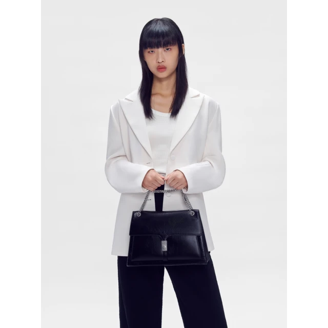 【PEDRO】PEDRO STUDIO Farida 真皮手提肩背掀蓋手提包-黑/石灰白/淺綠色(小CK高端品牌 新品上市 摩登職場) 歷史價格詳細信息