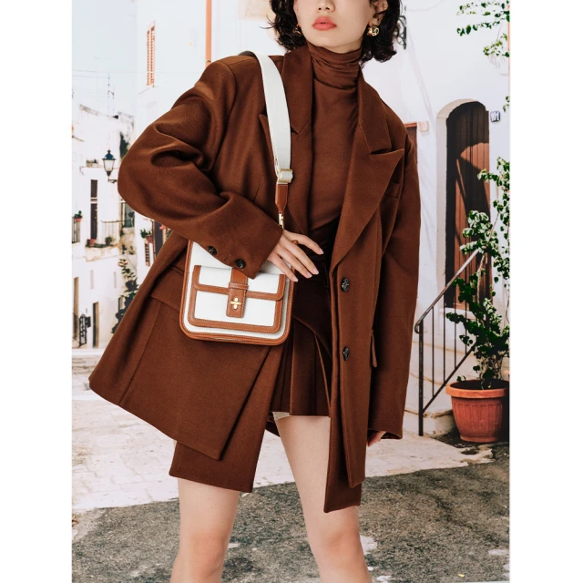 【PEDRO】Brie 單肩包/斜背包-黑/紫色(小CK高端品牌 新品上市 摩登職場) 歷史價格詳細信息