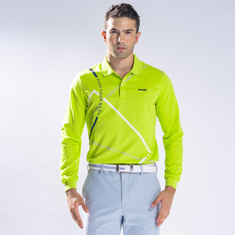 【PING】男款條紋蓄熱保暖石墨烯高爾夫口袋長袖POLO衫-深藍(GOLF/高爾夫球衫/PA24215-58) 歷史價格詳細信息