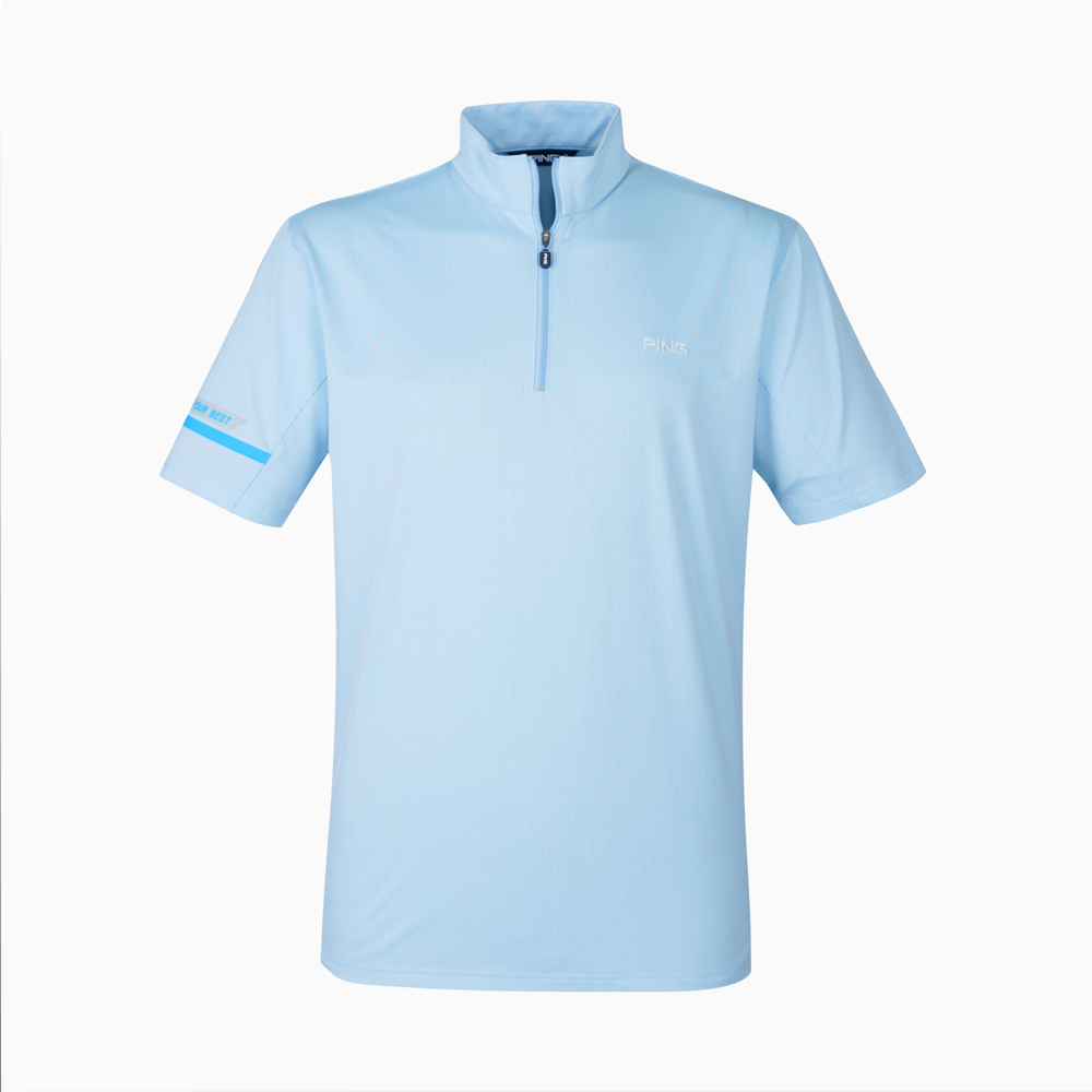 【PING】男款條紋蓄熱保暖石墨烯高爾夫口袋長袖POLO衫-深藍(GOLF/高爾夫球衫/PA24215-58) 歷史價格詳細信息