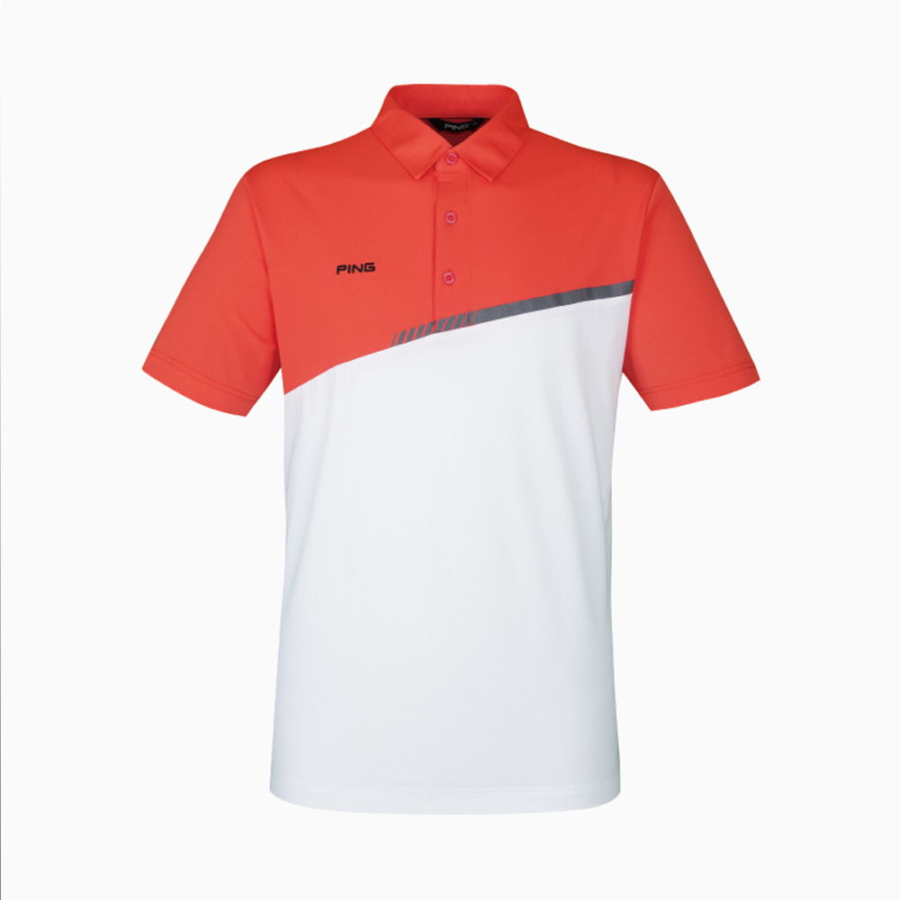 【PING】男款素色剪接立領短袖POLO衫-黃(吸濕排汗/涼感/GOLF/高爾夫球衫/PA22123-35) 歷史價格詳細信息
