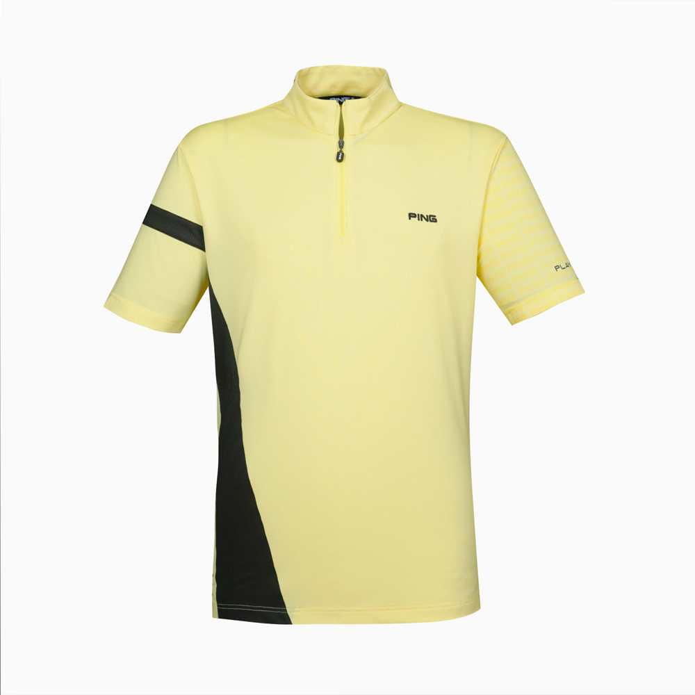 【PING】男款素面剪接抗UV長袖立領上衣-白(吸濕排汗/蓄熱保暖/GOLF/高爾夫球衫/PA24223-73) 歷史價格詳細信息