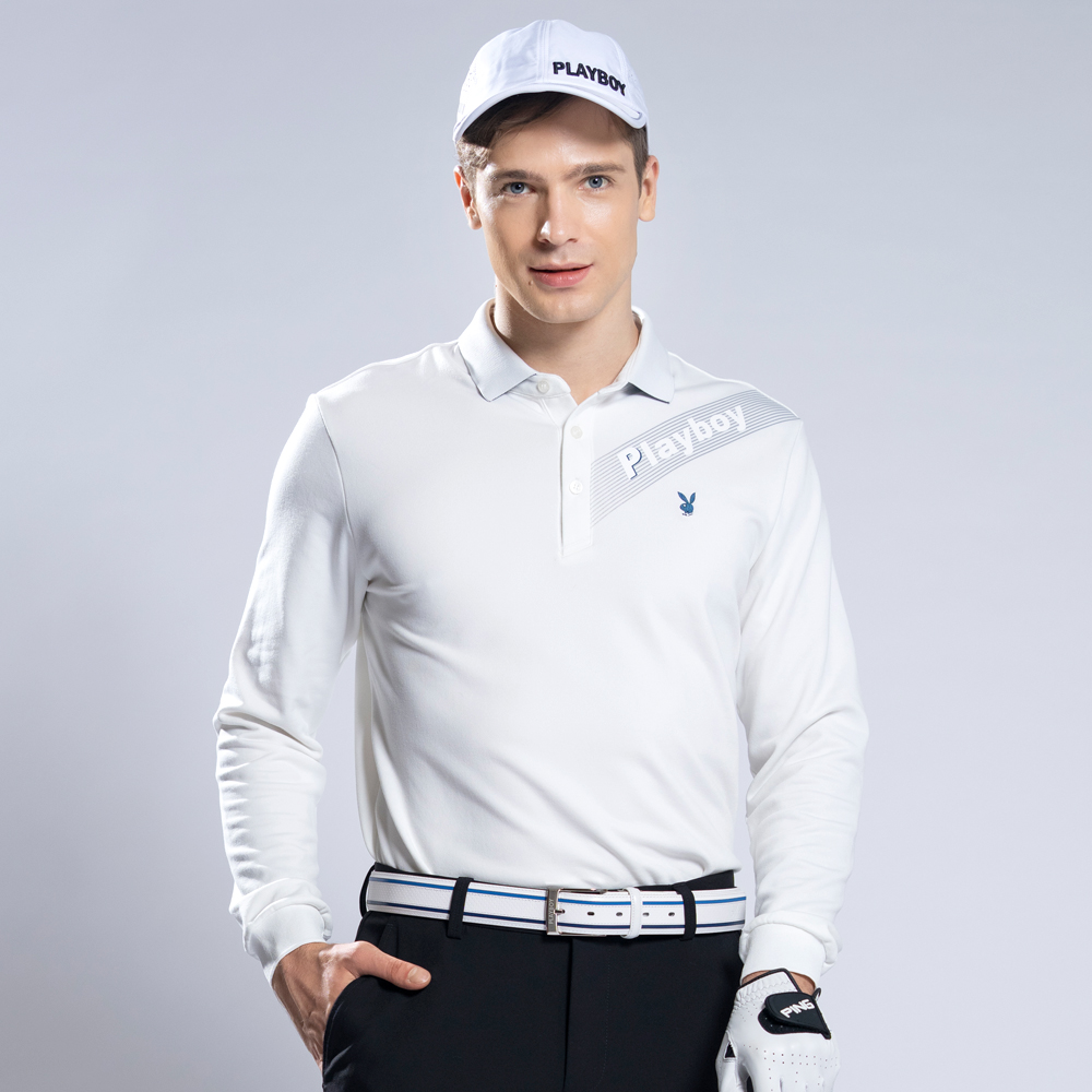 【PLAYBOY GOLF】男款斜織帶防風透氣防潑水薄外套-藍(高爾夫/AC22211-57) 歷史價格詳細信息