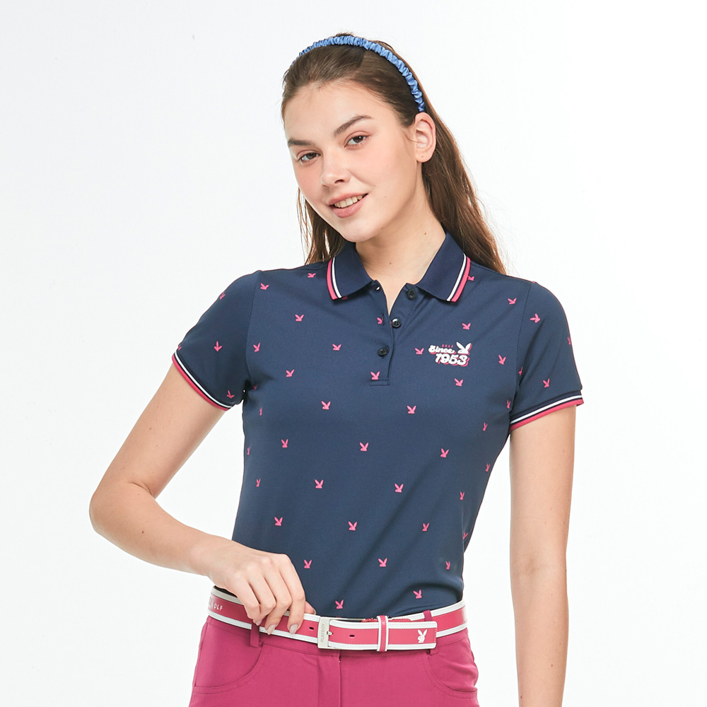 【PLAYBOY GOLF】女款LOGO兔頭印花高爾夫薄長袖POLO衫-白(吸濕排汗/抗UV/GOLF/高爾夫球衫/KA24209-87) 歷史價格詳細信息